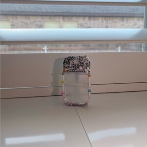 Clear Phone Case with Beaded Strap